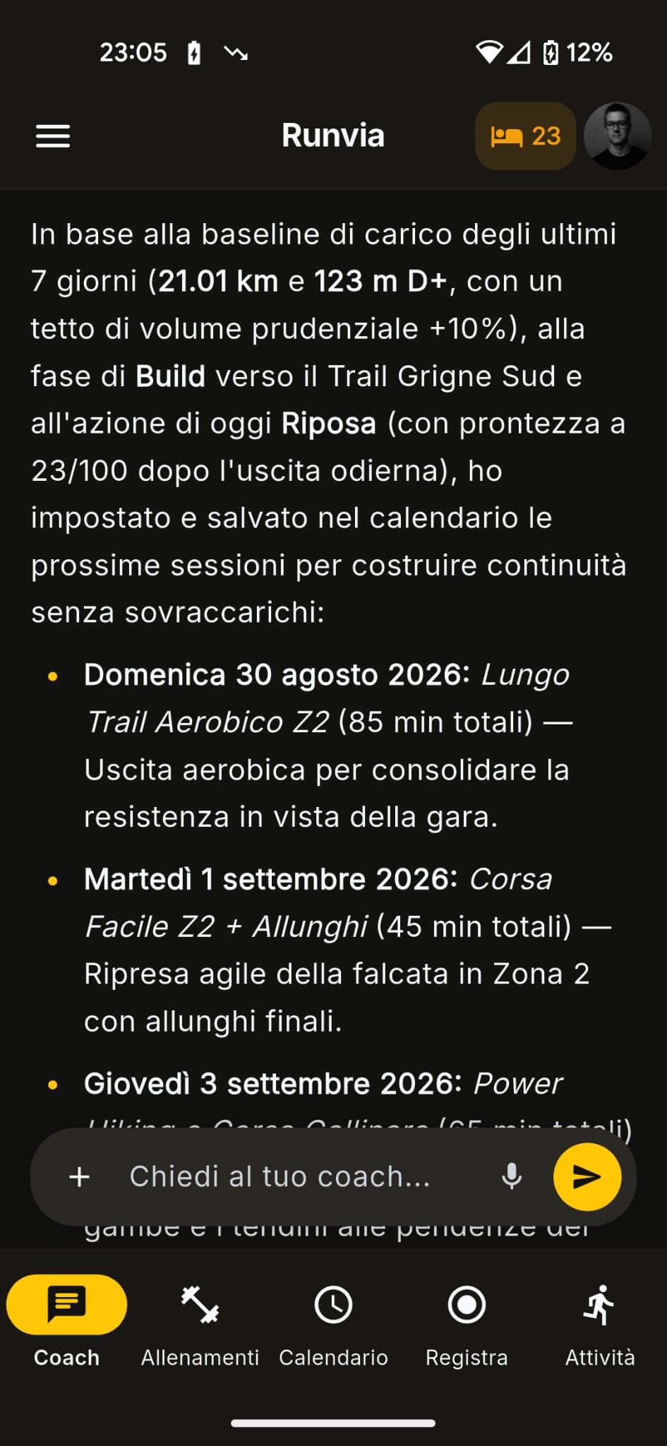 Coach AI Runvia